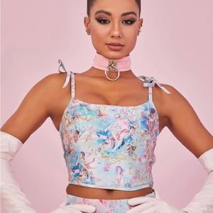 Dolls Kill Sugar Thrillz Divine Lush Opulence Corset Top XXL NWT